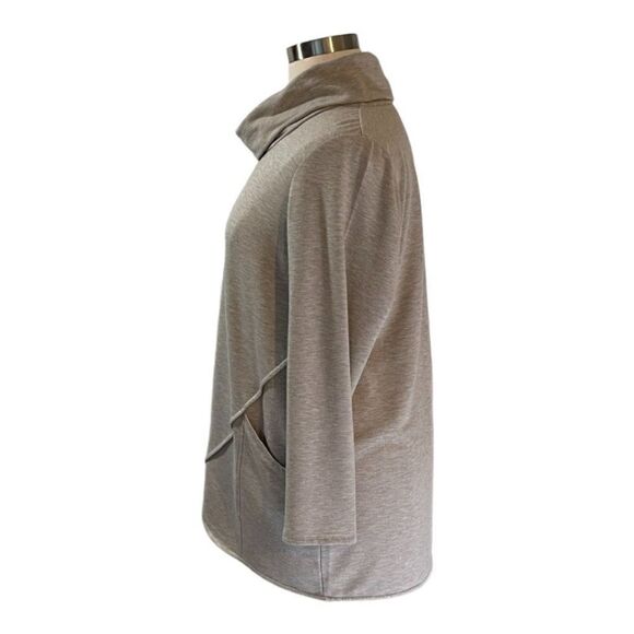 J Jill Pure Jill Beige Funnel Neck Sweater size XS - Picture 4 of 7